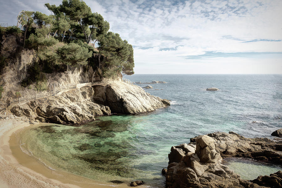 Cove of Roca del Paller - Des-saturated Edition Photograph by Jordi Carrio Jamila