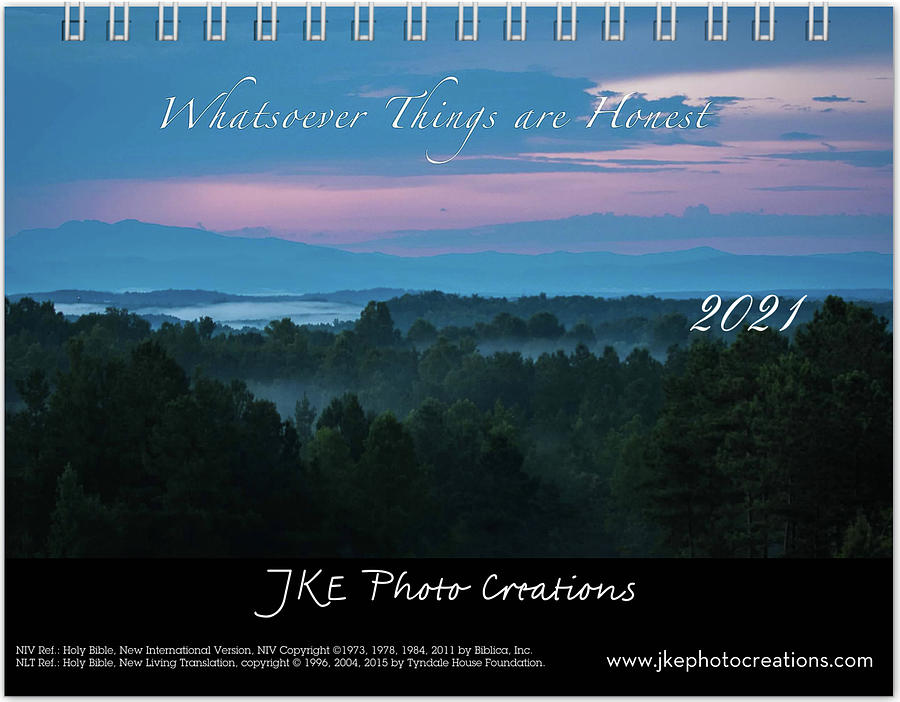 Cover 2021 Inspirational Calendar Preview Photograph by Joni Eskridge