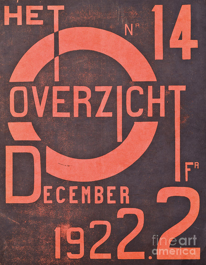 Cover for the December 1922 issue of the magazine Het Overzicht Painting by Belgian School