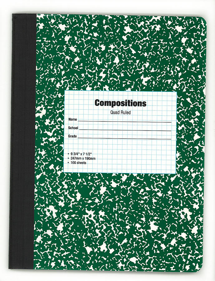 Cover of compositions book Photograph by 4x6
