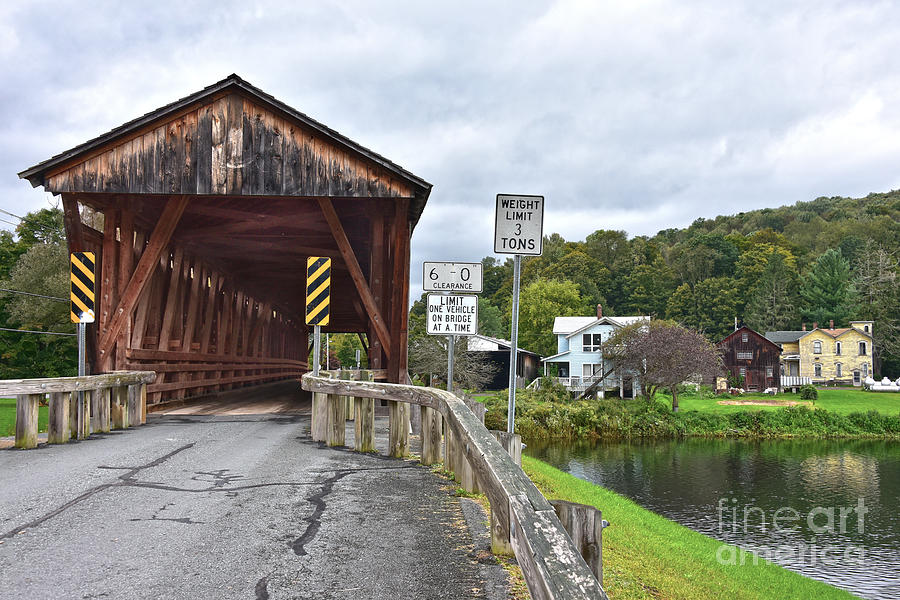 Covered Bridge, Downsville, New York Photograph by Catherine Sherman
