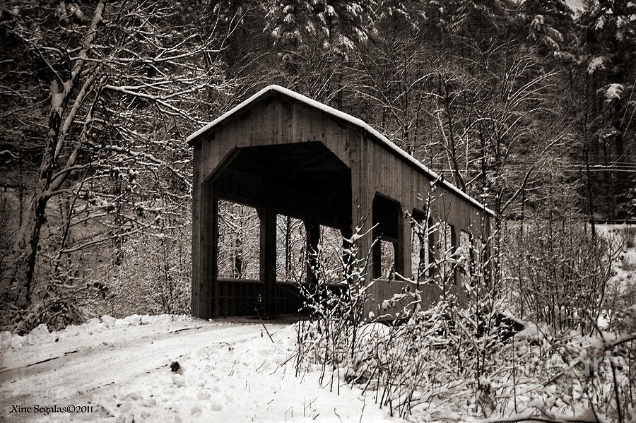 Covered Bridge Jamaica, Vermont Photograph by Xine Segalas