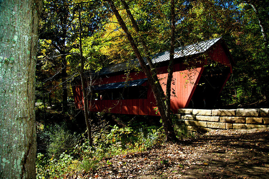 Covered Bridge Lancaster Oh Photograph by Keith Lovejoy