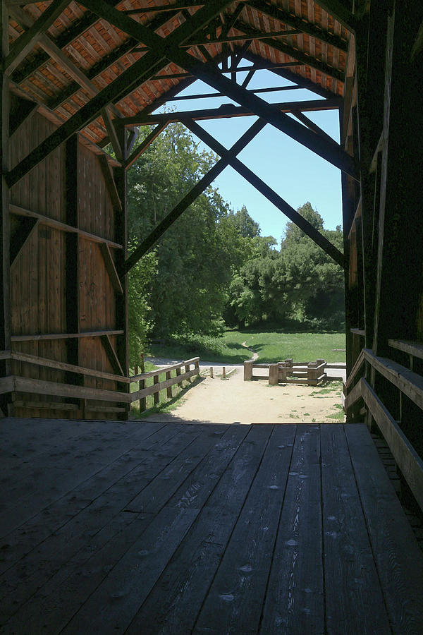 Covered Bridge Park - Felton California Photograph by Art Block Collections