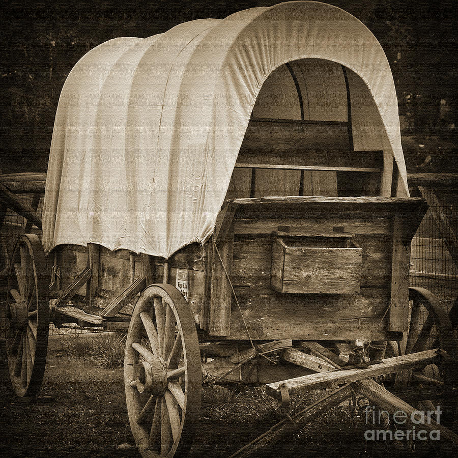 Covered Wagon Digital Art by Kirt Tisdale