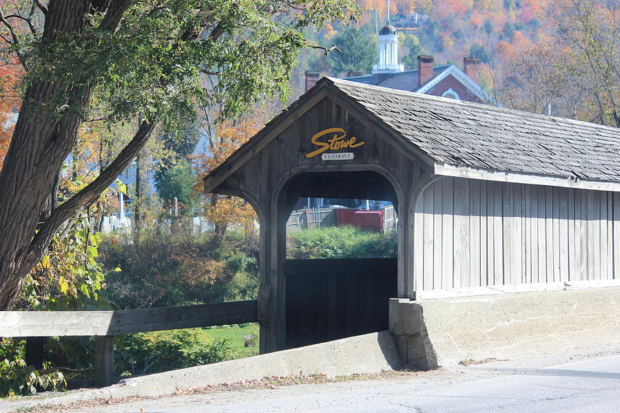 Covered Walking Bridge Stowe Vermont Photograph by William Alexander ...