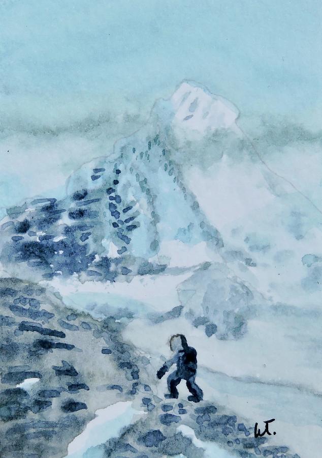 COVID-19 at Mt.Everest. Painting by Warren Thompson