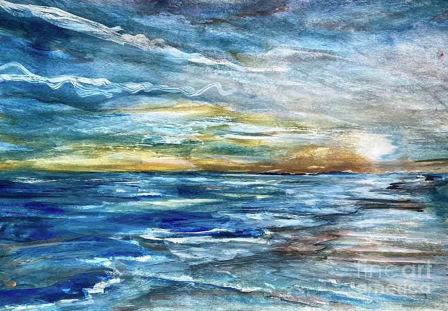 CoVivid Beach Painting by Francelle Theriot