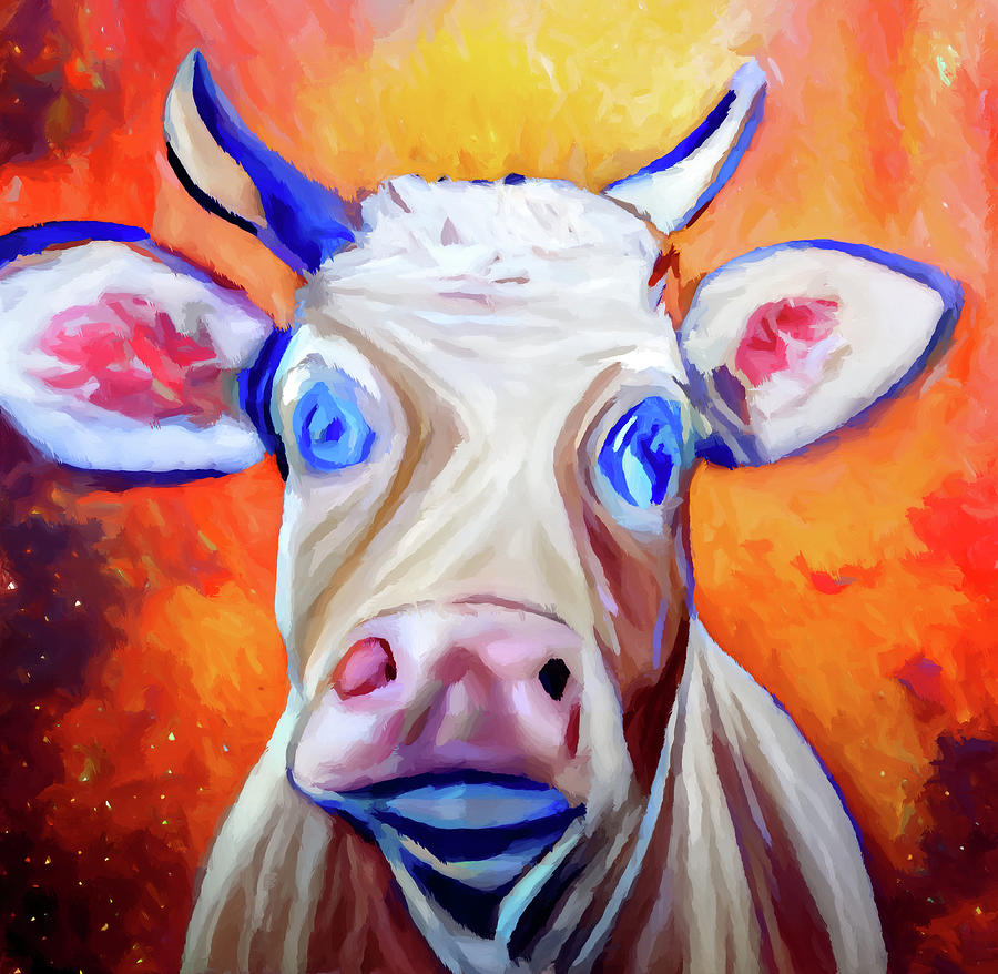 Cow 9 Painting by Chris Butler - Fine Art America