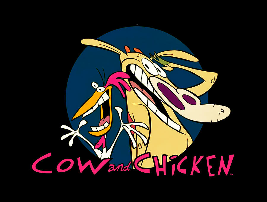 Cow and Chicken Digital Art by Elisha Little - Fine Art America