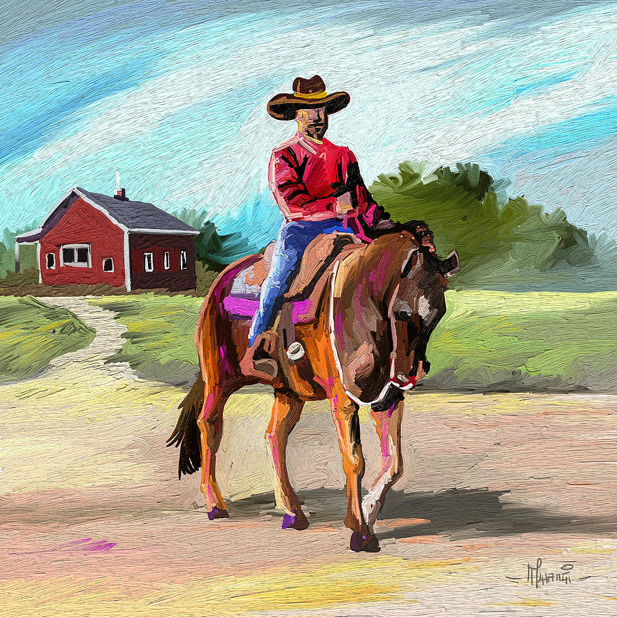 Cow Boy Painting
