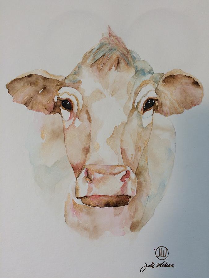 Cow Painting by Julie Wedean - Pixels