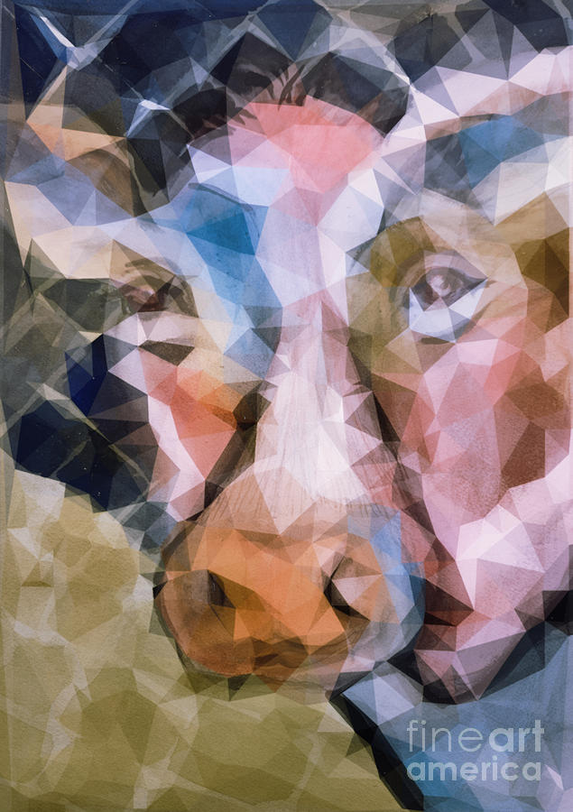 Cow Prism Painting by Mindy Newman