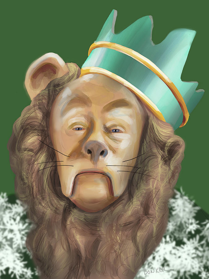 Cowardly Lion Digital Art