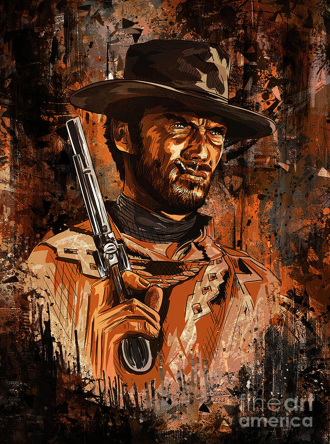 Cowboy 2 Digital Art by Andrzej Szczerski