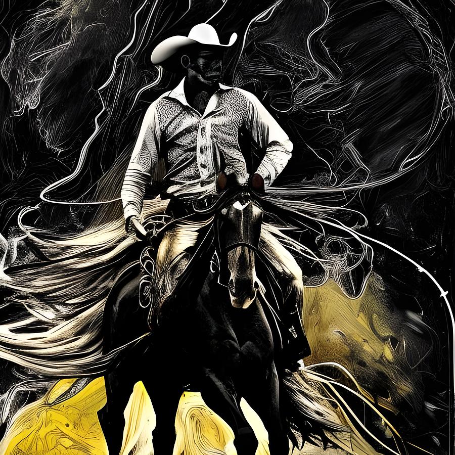 Cowboy 2 Digital Art by Beverly Read