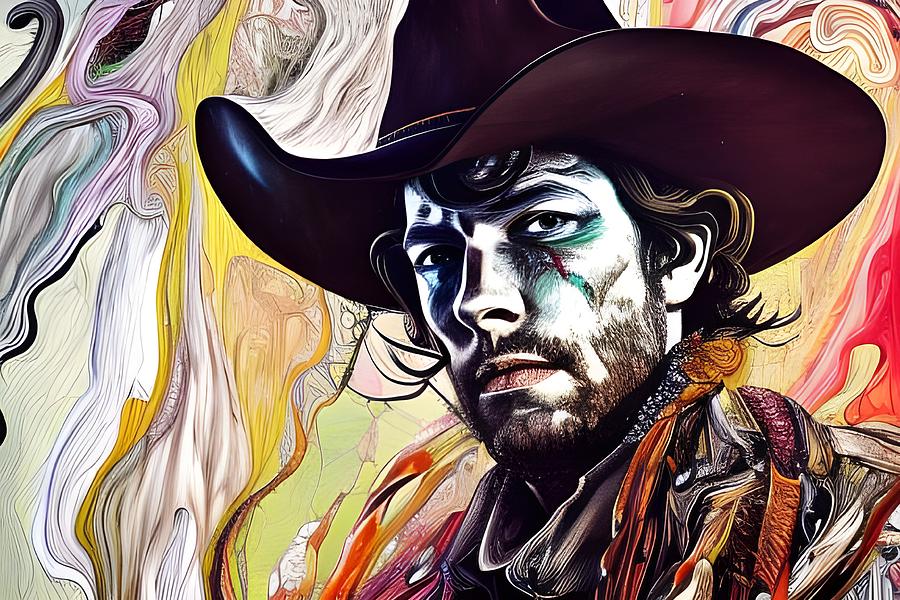 Cowboy 3 Digital Art by Beverly Read