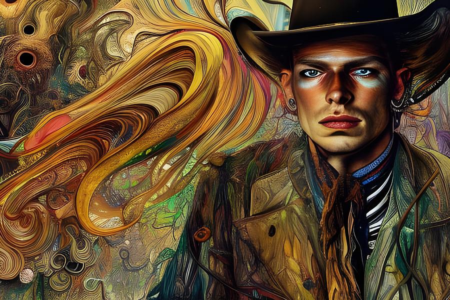 Cowboy Eyes Digital Art by Beverly Read