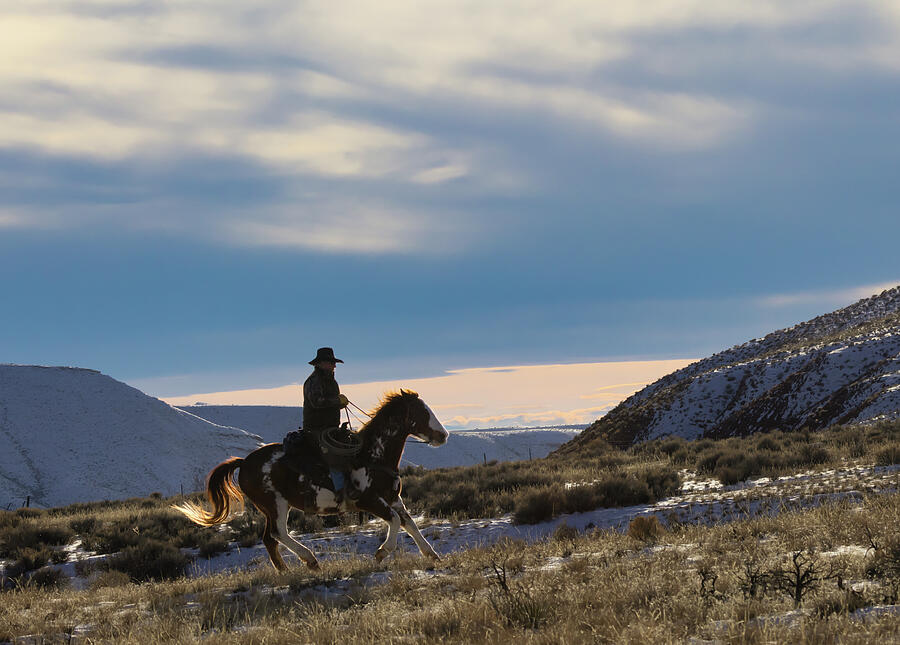 Cowboy and his Paint Horse Photograph by Cheryl Strahl Cowboy and his Paint Horse Photograph by Cheryl Strahl