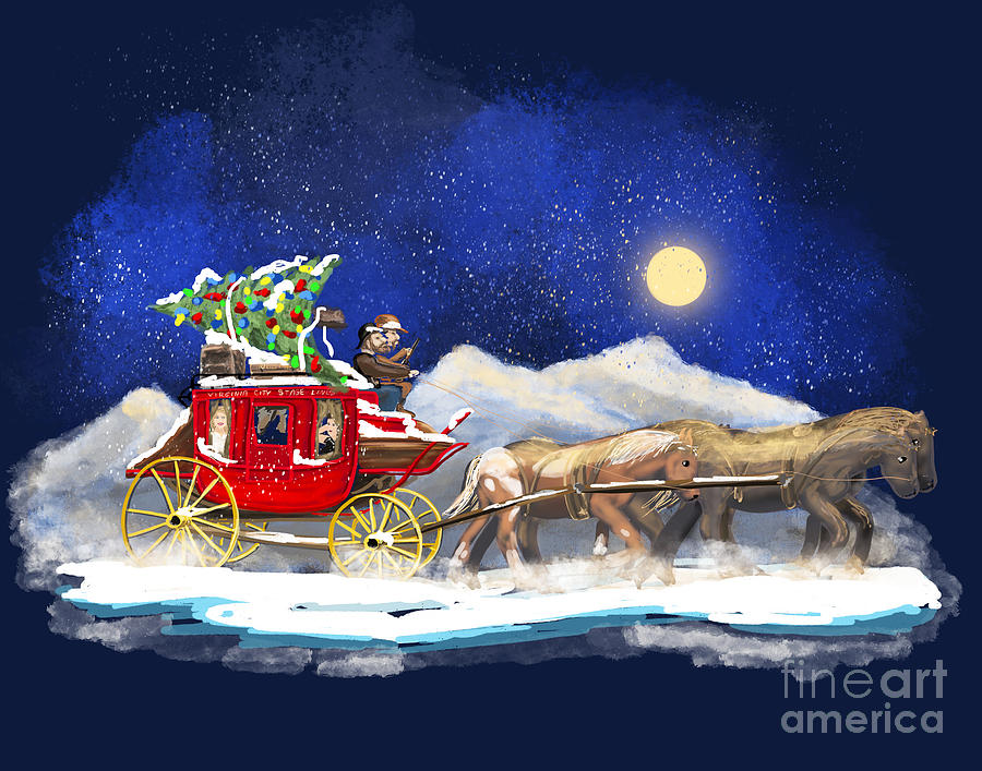 Cowboy Christmas Digital Art by Doug Gist