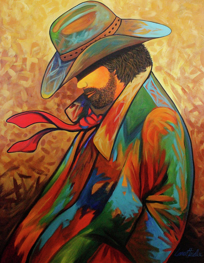 Cowboy Colors Of The West Painting by Lance Headlee