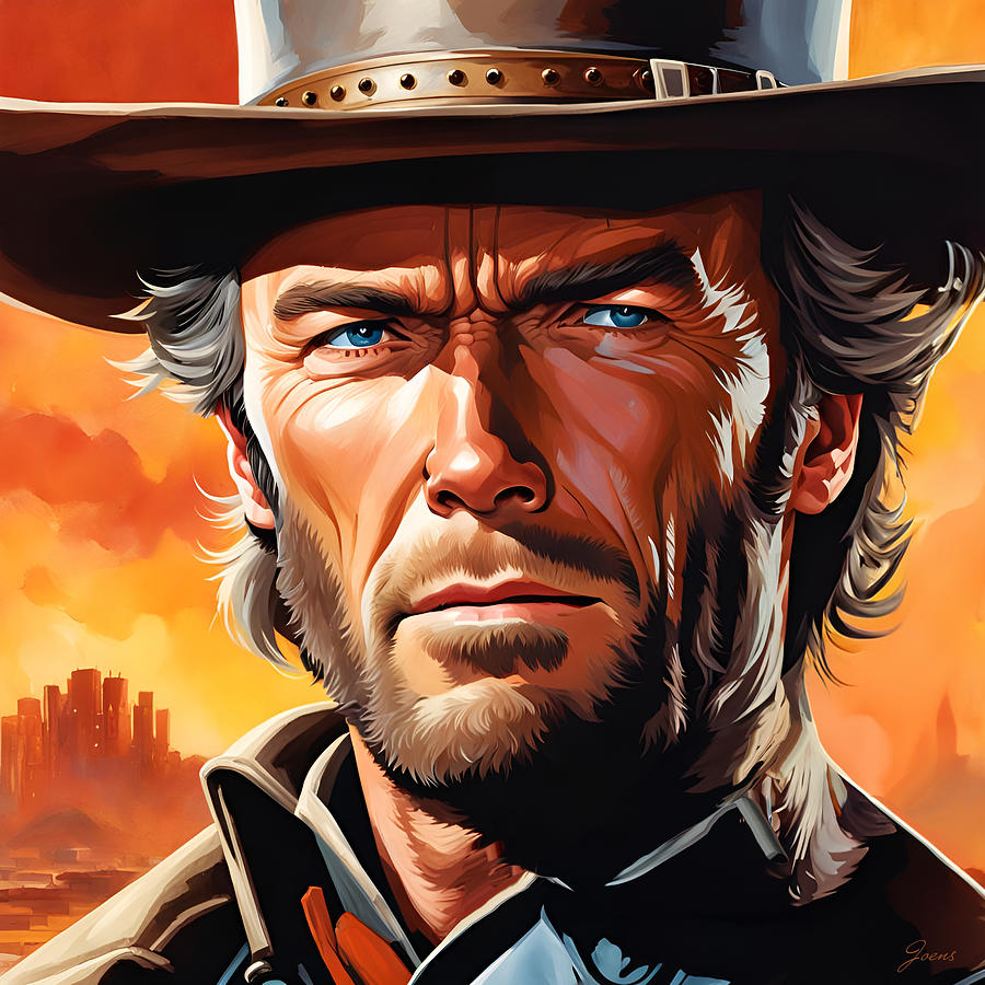 The Outlaw Cowboy Digital Art by Greg Joens