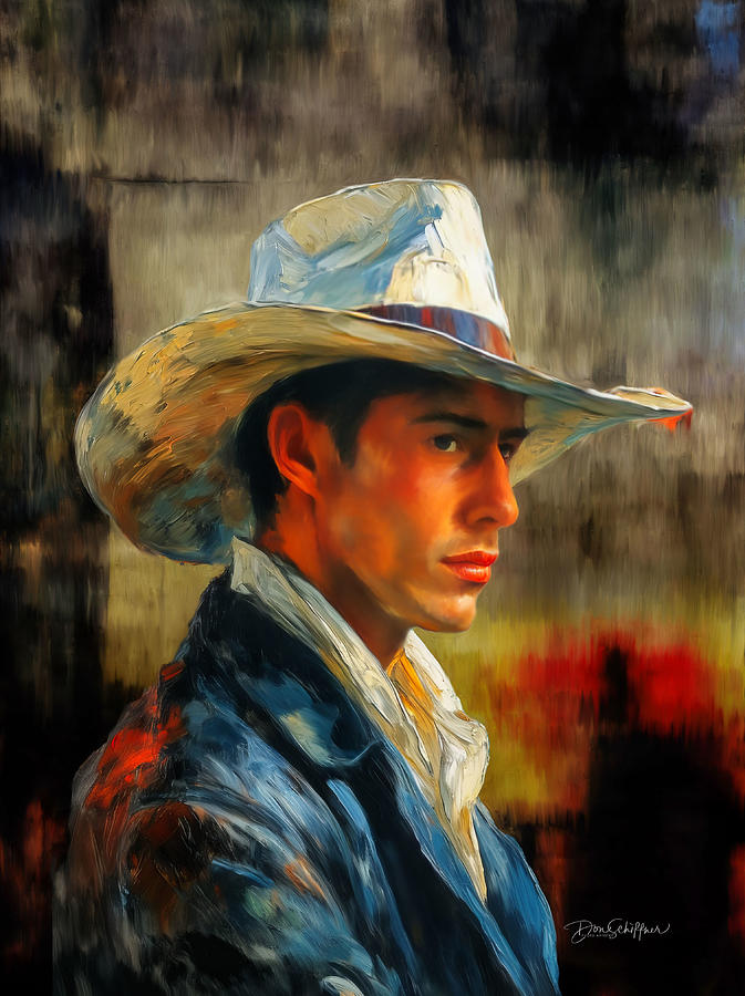 Cowboy Digital Art by Don Schiffner