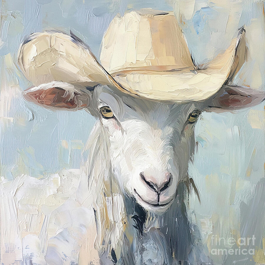 Cowboy Billy Painting by Tina LeCour Cowboy Billy Painting by Tina LeCour