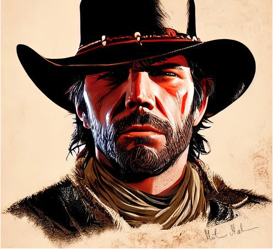 Cowboy Digital Art by Morten Maehre - Pixels