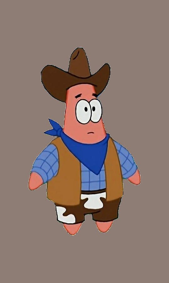 Cowboy Patrick Sticker Painting by Stefan Tyler | Pixels