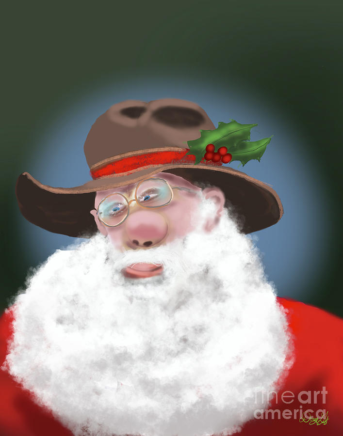 Cowboy Santa Digital Art by Doug Gist