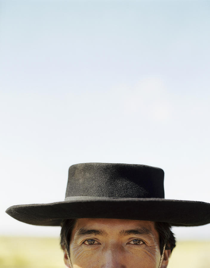 Cowboy smiling into camera, Cafayete, Salta, Argentina Photograph by Hugh Sitton