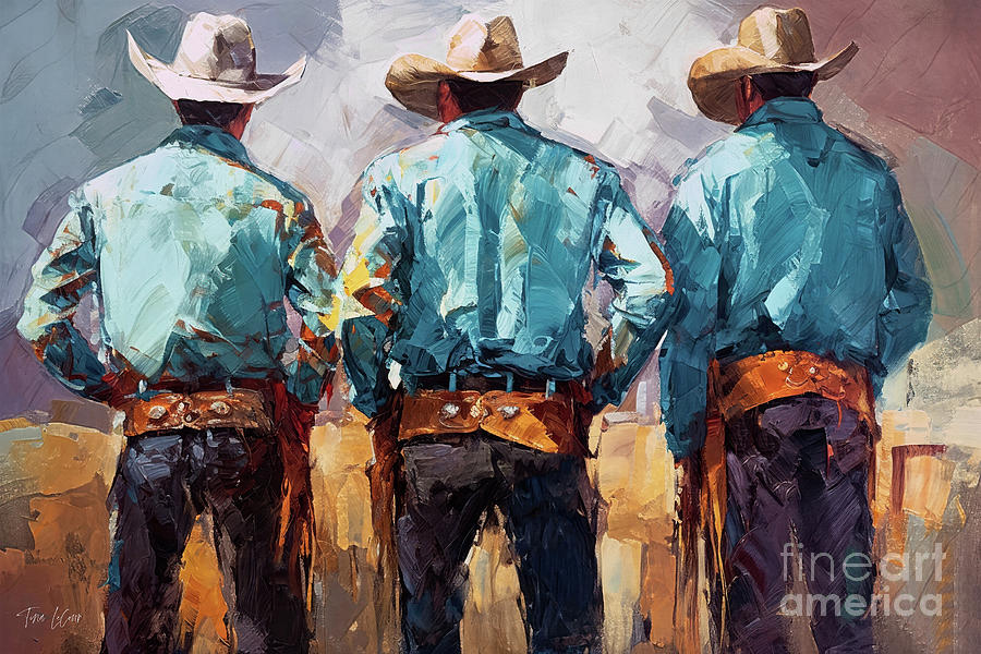 Cowboys Got Back Painting by Tina LeCour