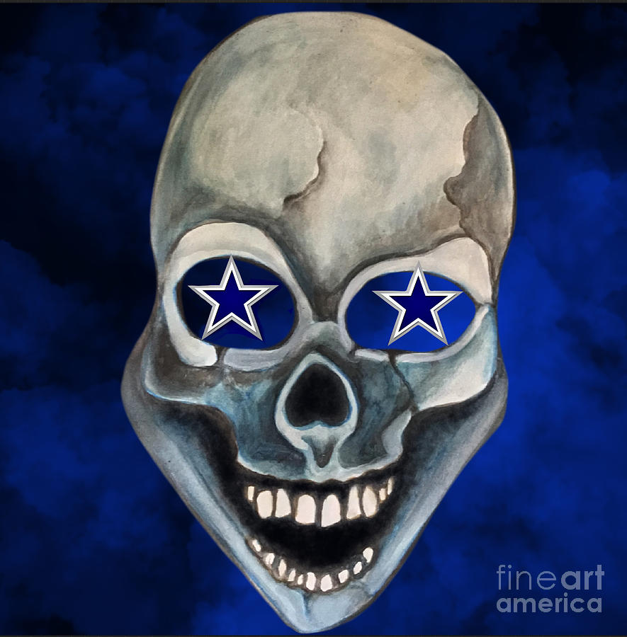 Cowboys Skull Mixed Media by Britta Hennessy - Fine Art America