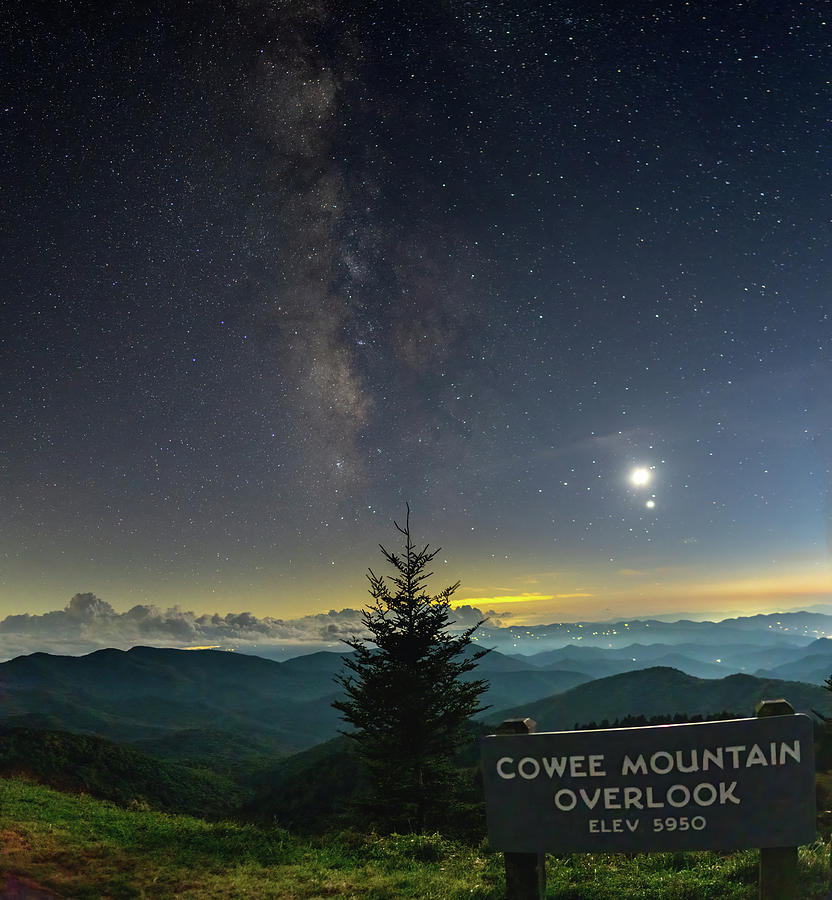 Cowee Mountain Milky Way Photograph by David R Robinson