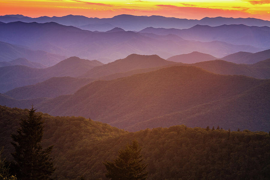 Cowee Mountain Overlook Photograph by Andrew Soundarajan