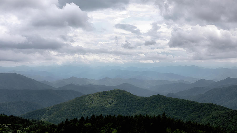 Cowee Mountain Overlook - Blue Ridge Parkway Photograph by Susan Rissi Tregoning