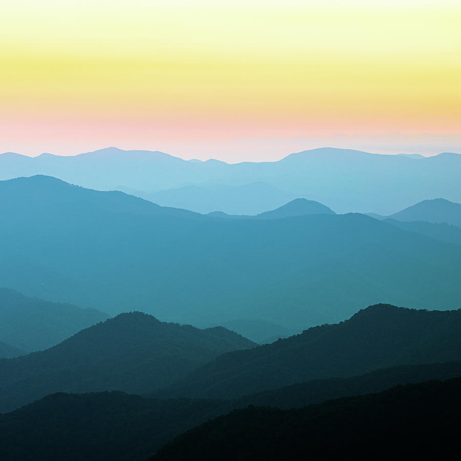 Cowee Mountain Sunset Views North Carolina Photograph by Jordan Hill