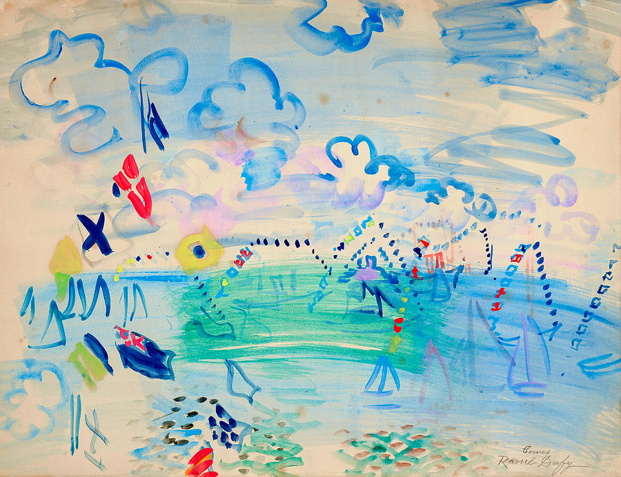 Cowes Regatta Painting by Raoul Dufy
