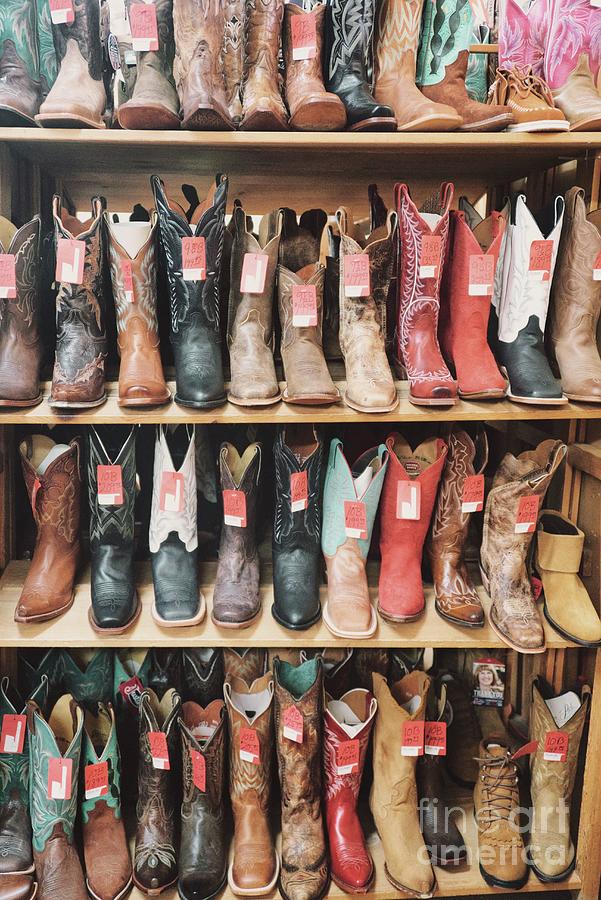 Cowgirl Boots Photograph by Andrea Anderegg