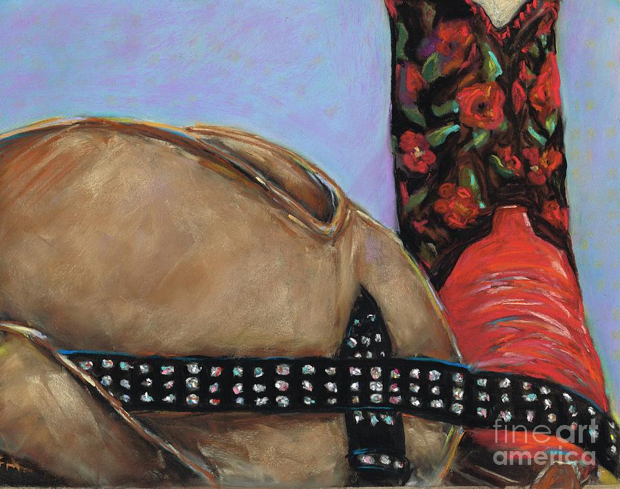 Cowgirl Necessities Painting by Frances Marino