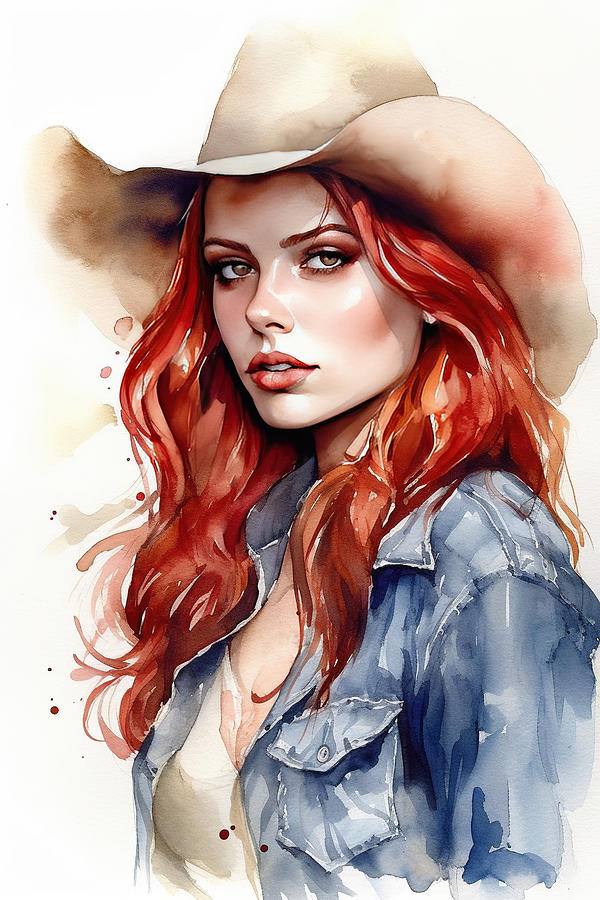 Cowgirl Redhead 4 Photograph by Athena Mckinzie - Fine Art America