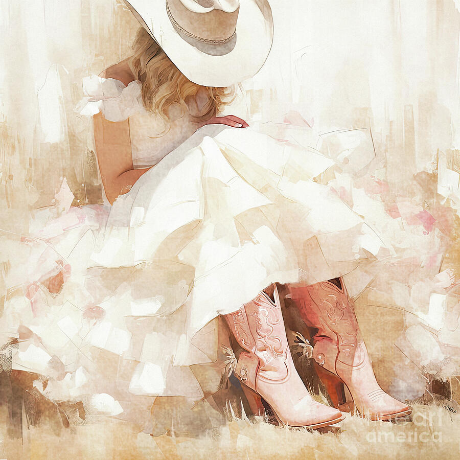 Cowgirl Thoughts Painting by Tina LeCour Cowgirl Thoughts Painting by Tina LeCour