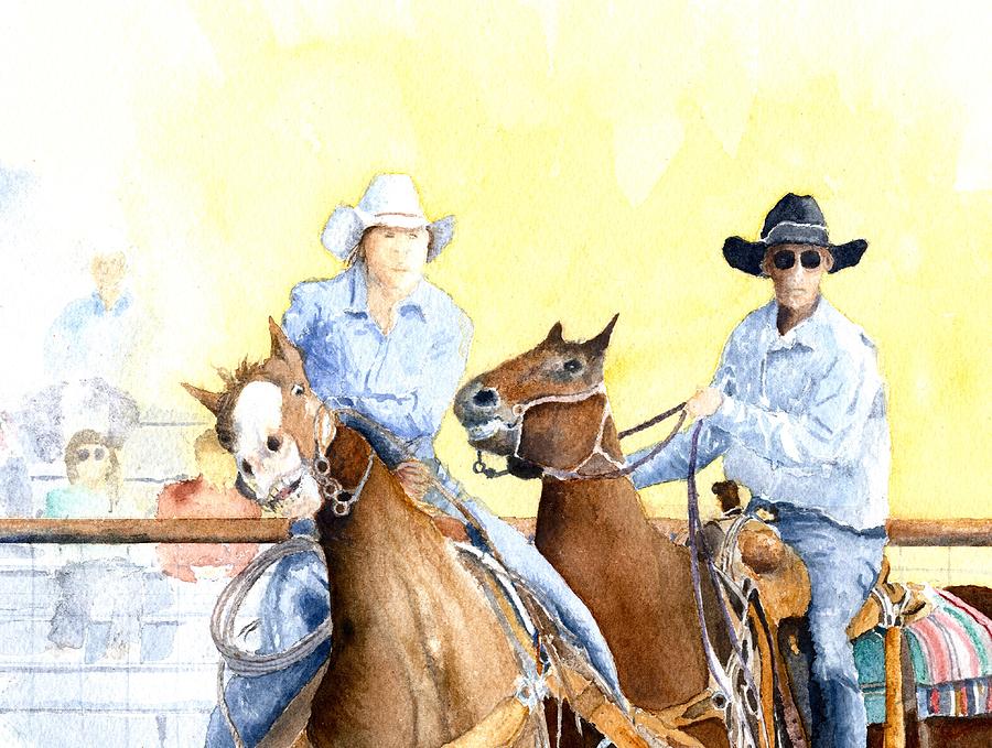 Cowgirl Up Painting by John Glass