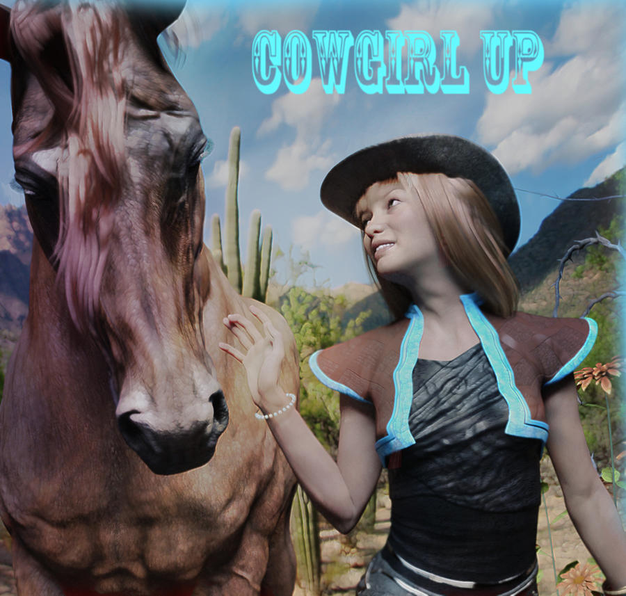 Cowgirl Up Digital Art by Suzanne Silvir