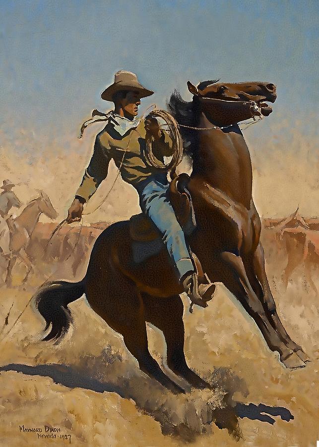 Cowpuncher Western Art  Digital Art by Patricia Keith