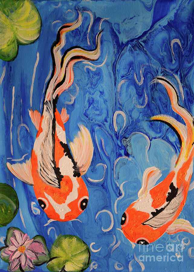 Coy Fish Painting by Jeff Metheny - Fine Art America