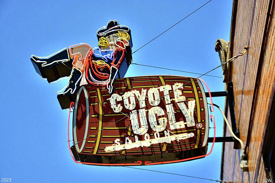 Coyote Ugly Neon Sign Memphis Tennessee Photograph by Lisa Wooten