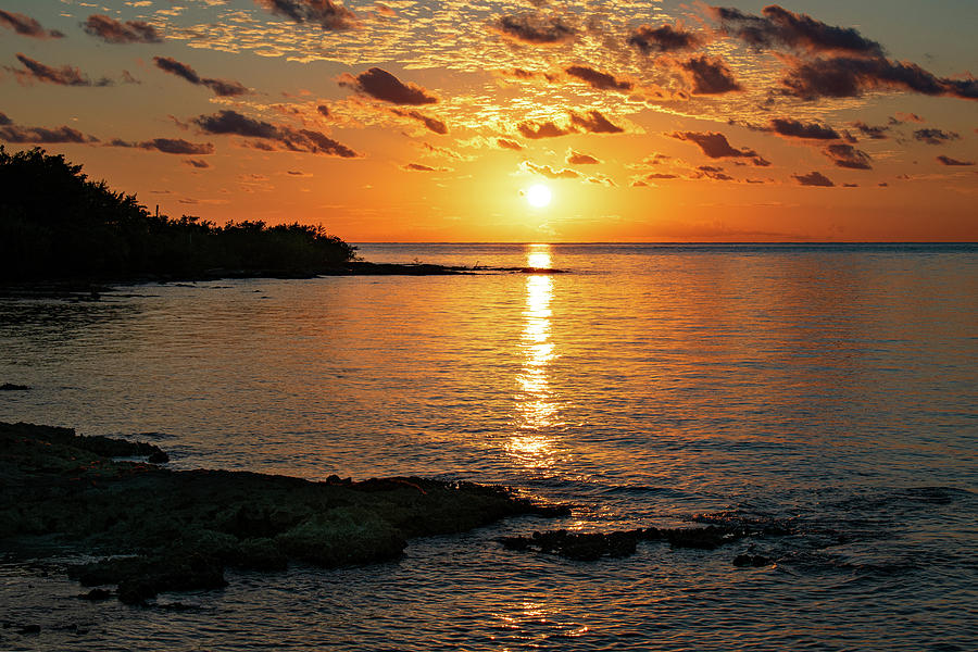 Cozumel Fiery Sunset Photograph by Aaron Spong