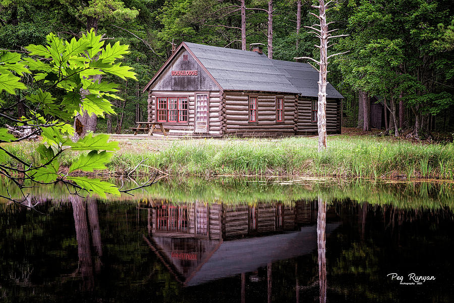 Cozy Cabin by the Pond Photograph by Peg Runyan